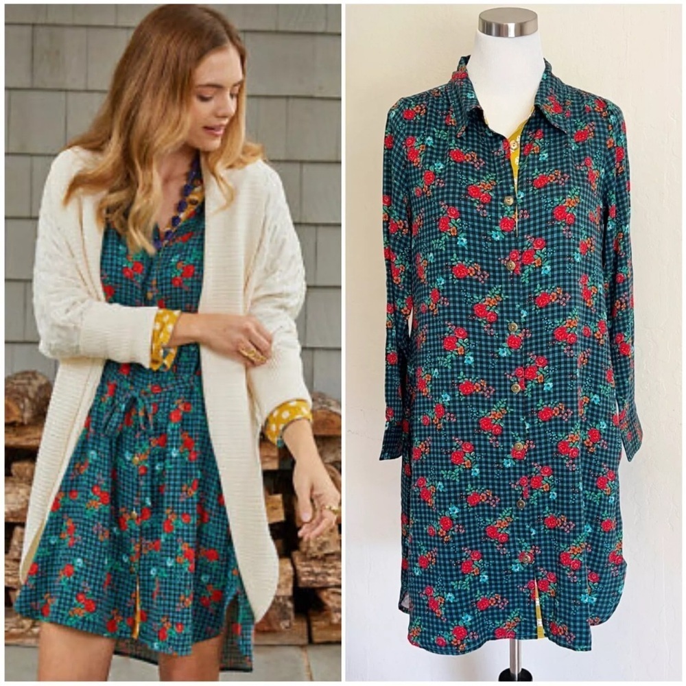 Matilda Jane Fa La La Floral Gingham Dress NWT Small